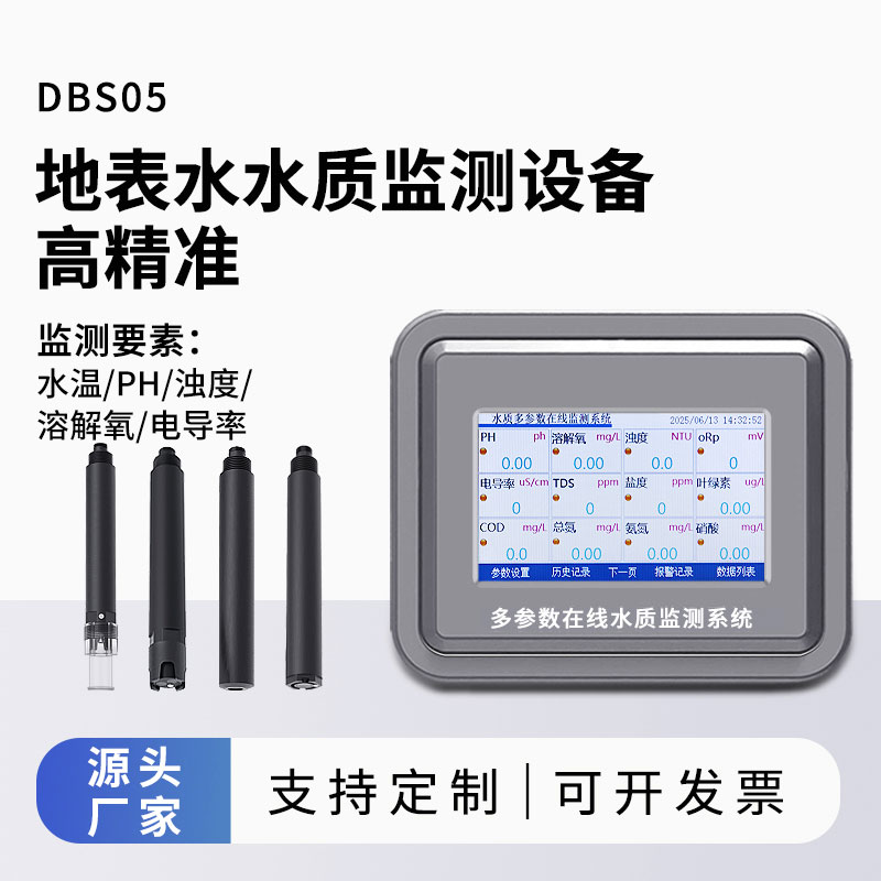 地表水水質監測參數（水溫、ph、溶解氧、濁度、電導率）